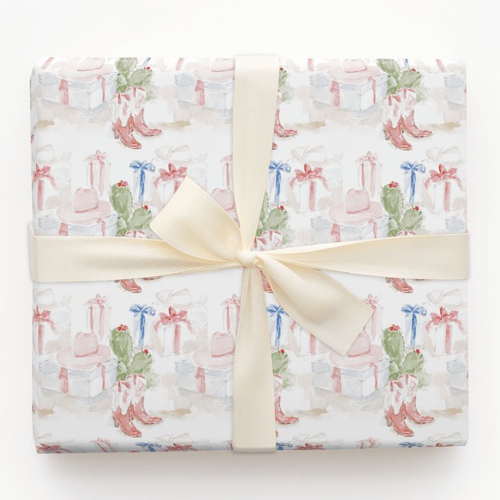 Cowgirl Christmas - Wrapping Paper - Aspen & Arlo