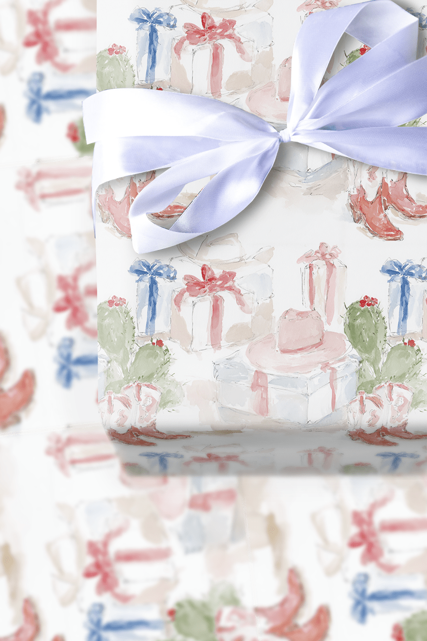 Cowgirl Christmas - Wrapping Paper - Aspen & Arlo