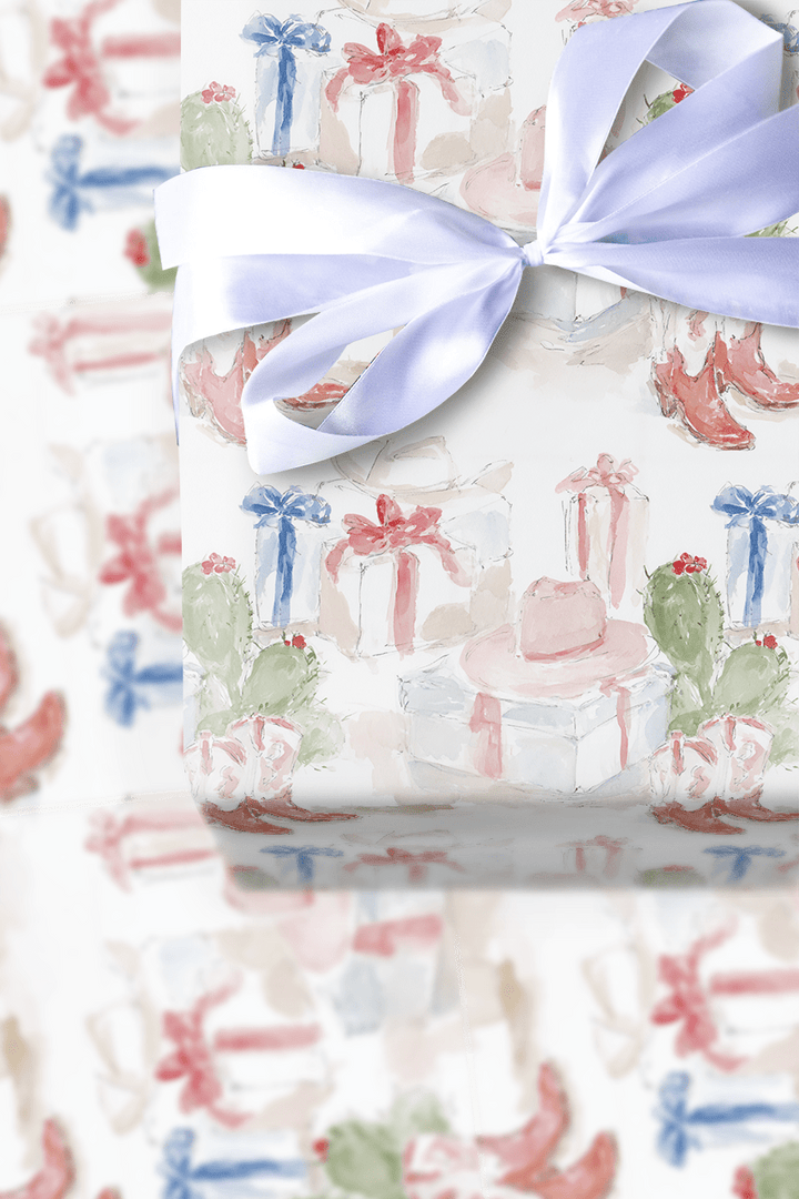 Cowgirl Christmas - Wrapping Paper - Aspen & Arlo