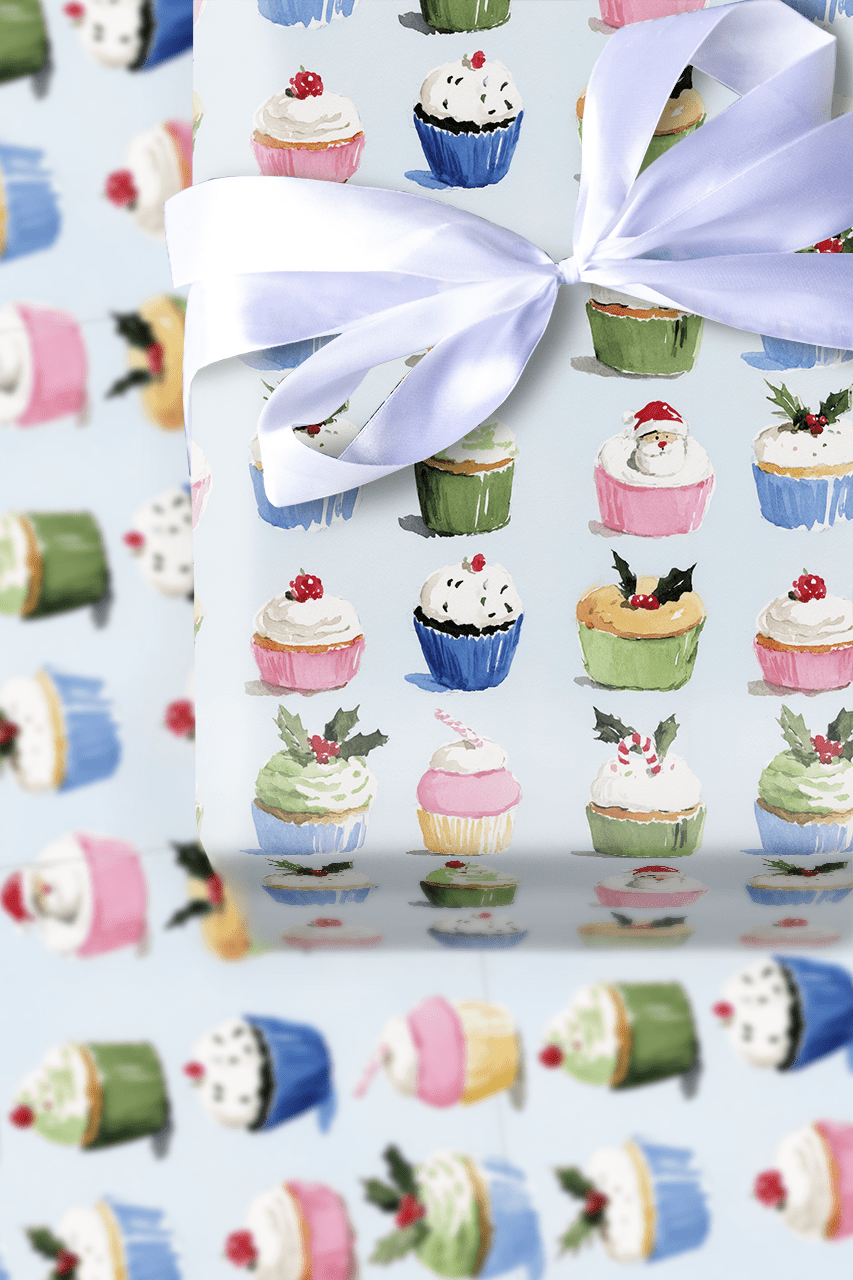 Clara Cupcakes - Wrapping Paper - Aspen & Arlo