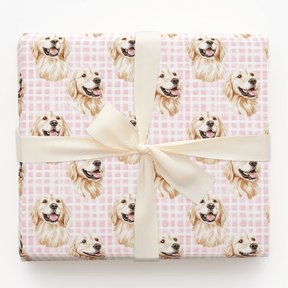 Pink Tail Wags - Wrapping Paper - Aspen &amp; Arlo