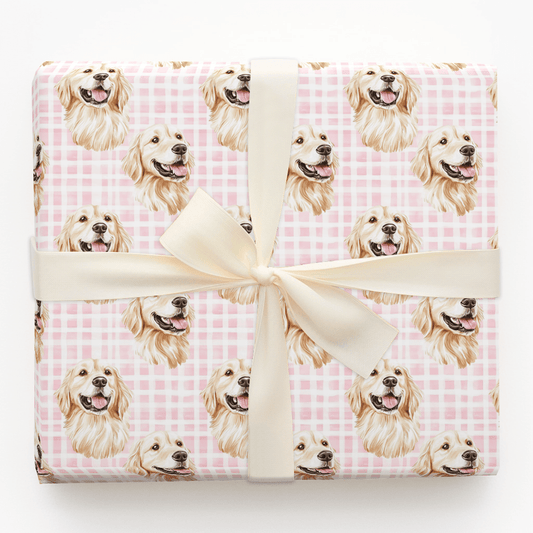 Pink Tail Wags - Wrapping Paper - Aspen & Arlo