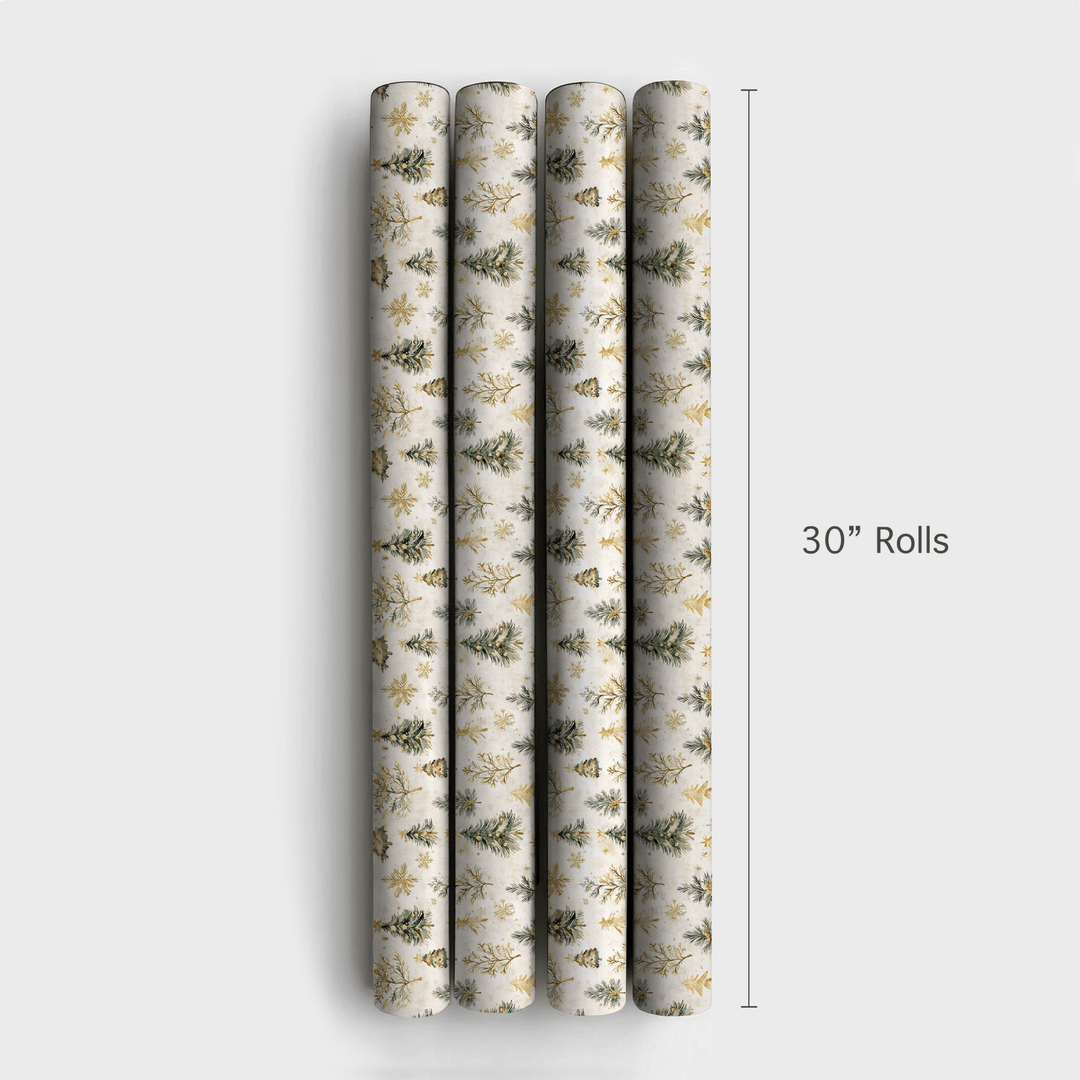 Magic Gold Forest - Wrapping Paper - Aspen & Arlo