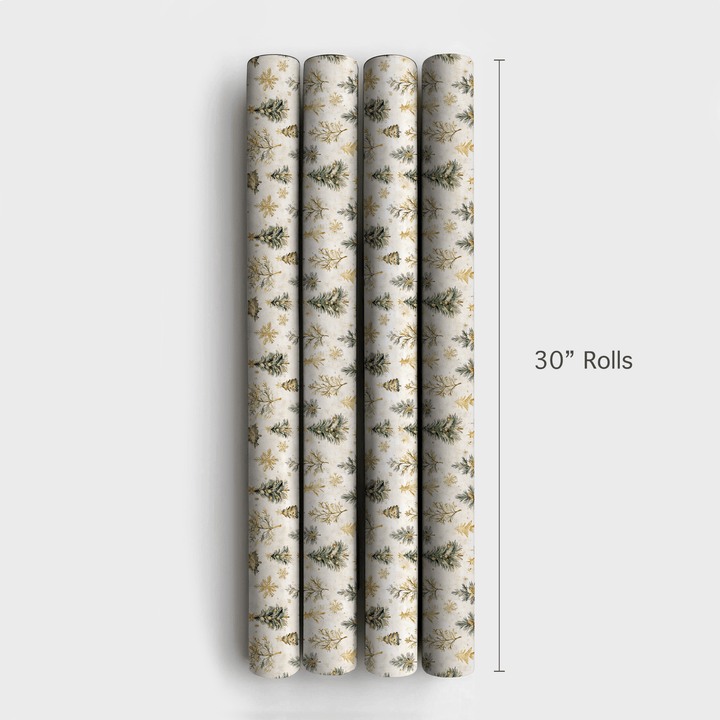 Magic Gold Forest - Wrapping Paper - Aspen & Arlo
