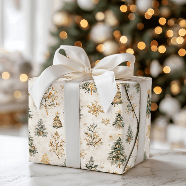 Magic Gold Forest - Wrapping Paper - Aspen & Arlo
