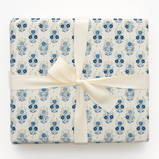 Hanukkah Florals - Wrapping Paper - Aspen & Arlo