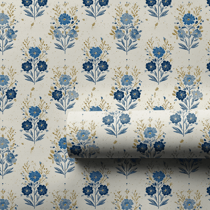 Hanukkah Florals - Wrapping Paper - Aspen & Arlo