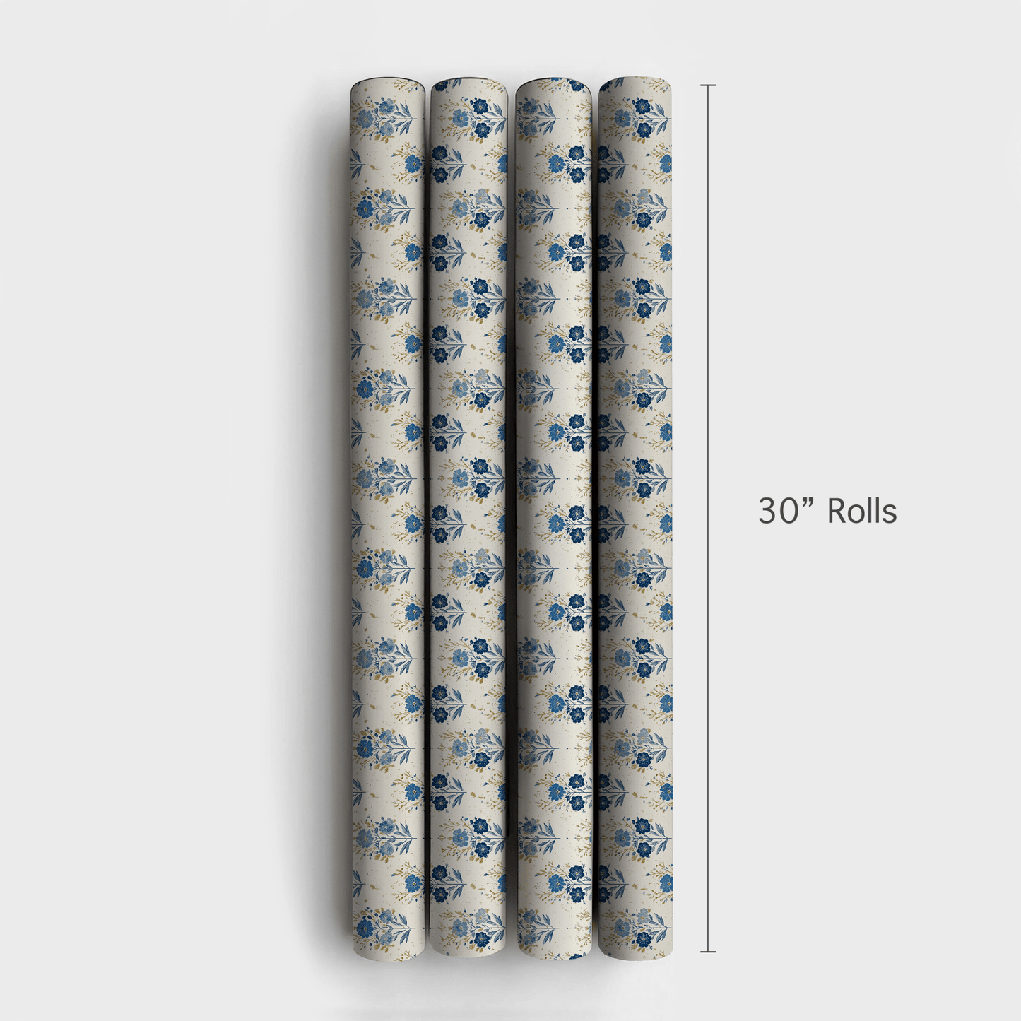 Hanukkah Florals - Wrapping Paper - Aspen & Arlo
