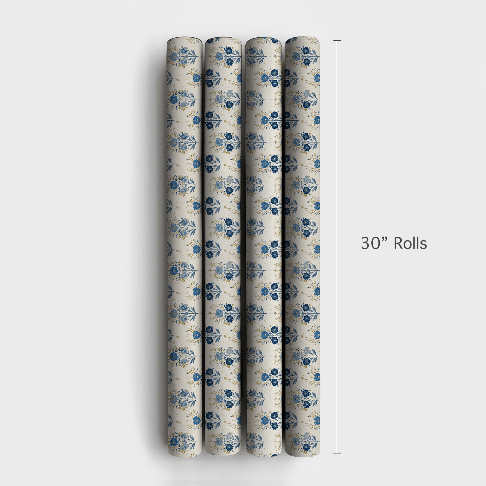 Hanukkah Florals - Wrapping Paper - Aspen & Arlo