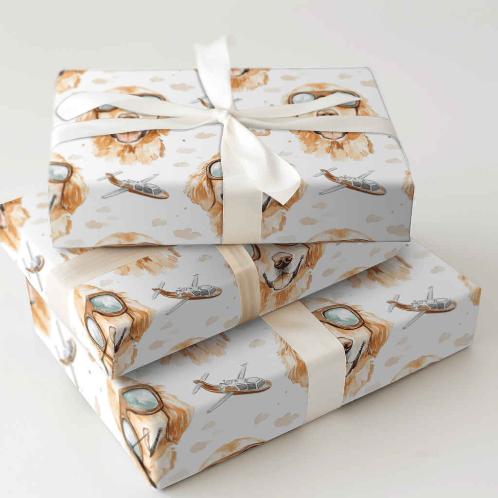 Top Retriever - Wrapping Paper - Aspen & Arlo