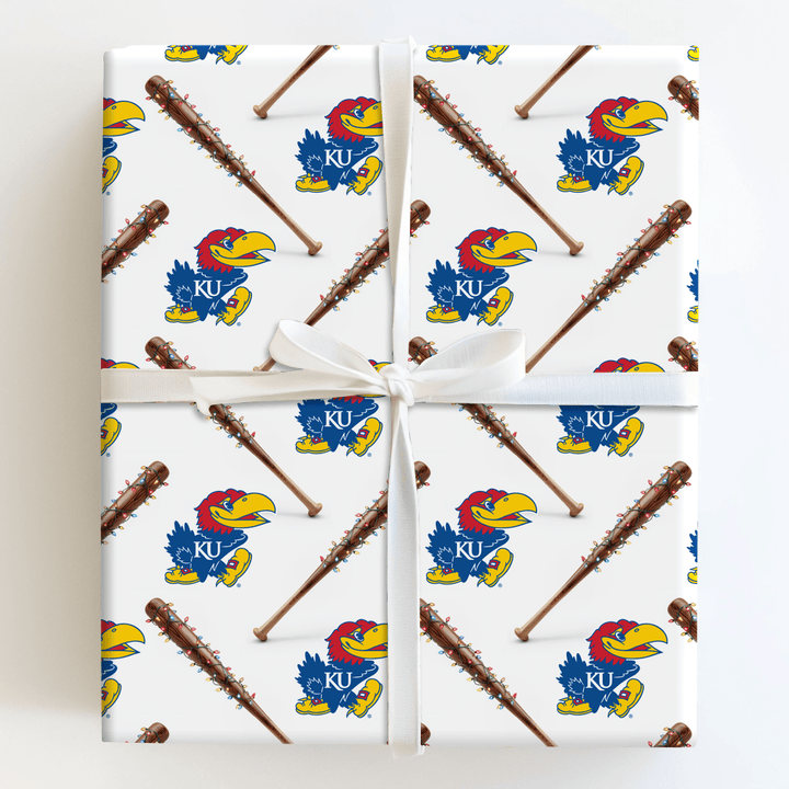 Jingle Ballpark Jayhawks - Wrapping Paper - Aspen & Arlo