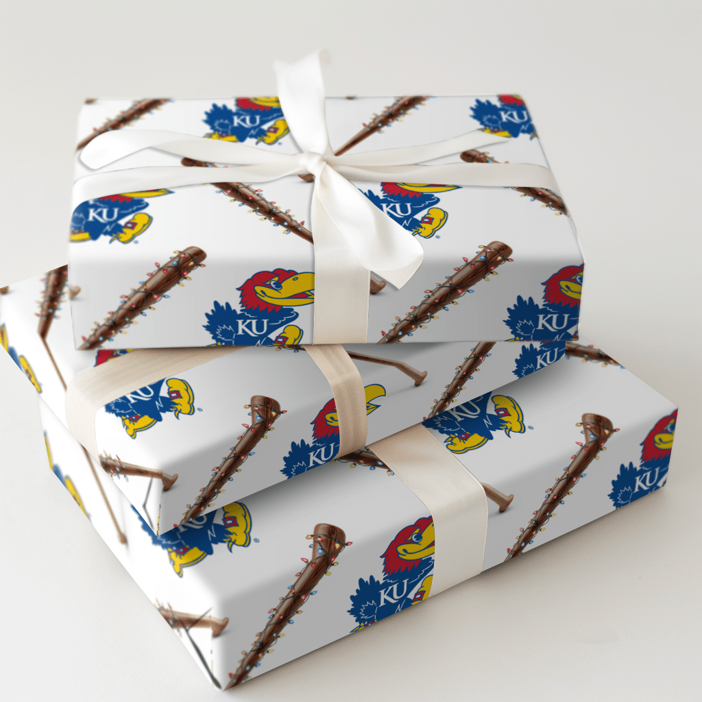 Jingle Ballpark Jayhawks - Wrapping Paper - Aspen & Arlo