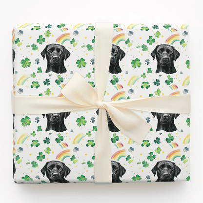 Rainbows with the Black Lab - Wrapping Paper - Aspen & Arlo