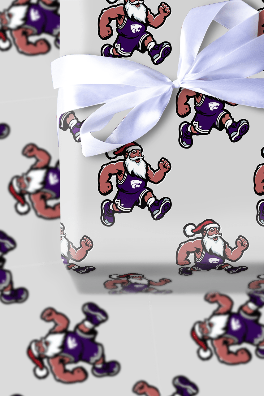 Deck the Court – K - State Style - Wrapping Paper - Aspen & Arlo