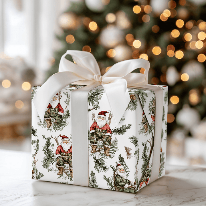 Santa in the Stands - Wrapping Paper - Aspen & Arlo