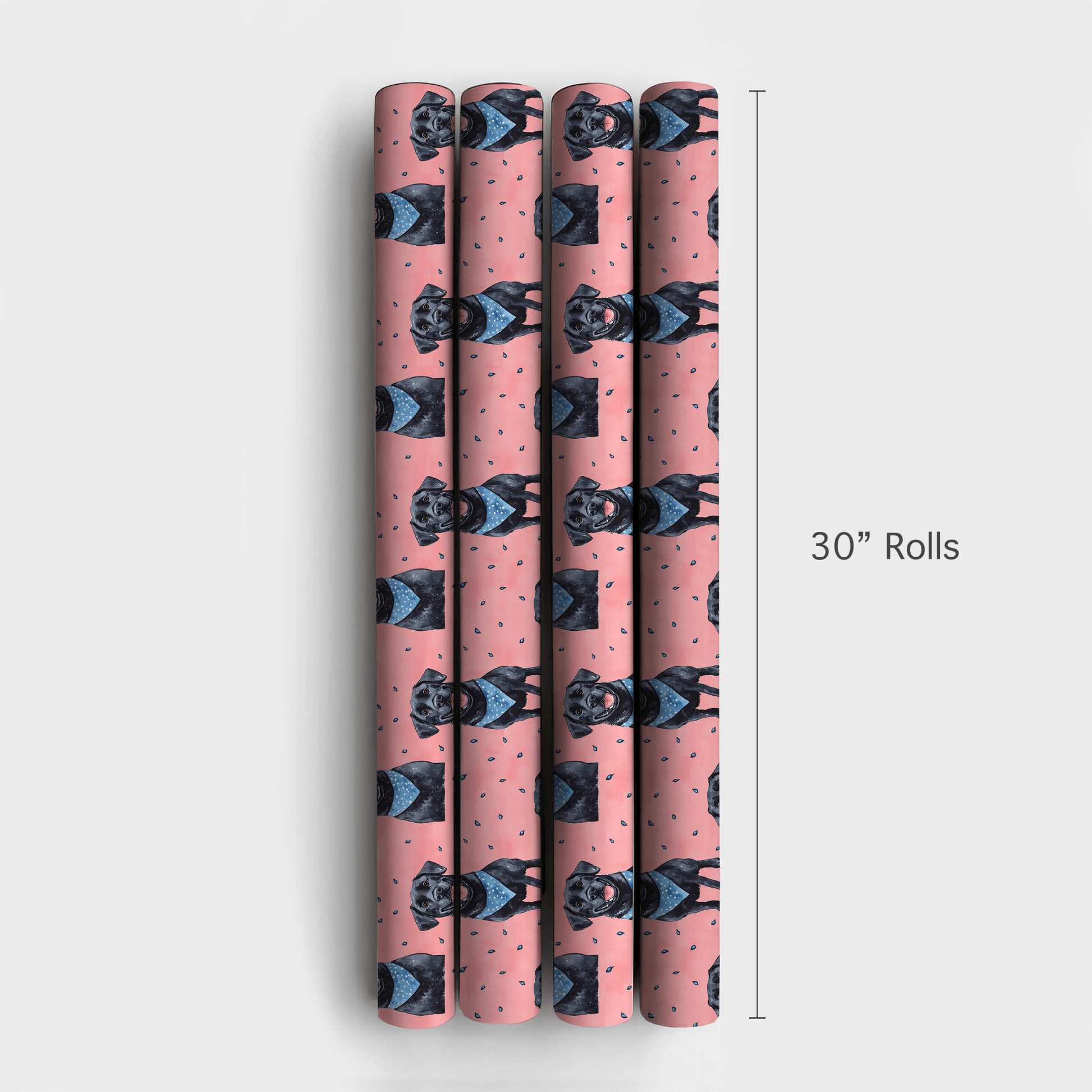 Little Sister Black Lab - Wrapping Paper - Aspen & Arlo