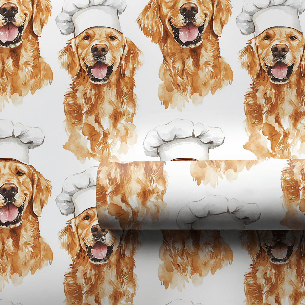 Cooking with the Red Goldens - Wrapping Paper - Aspen & Arlo