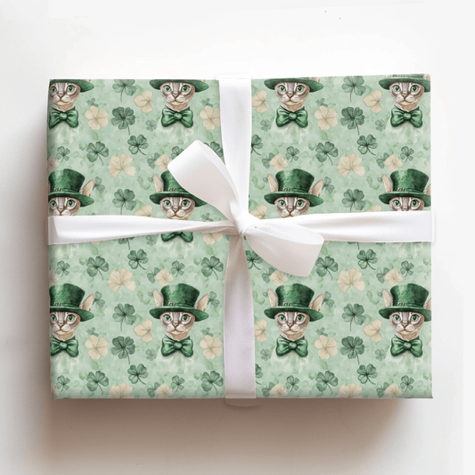 Leprechaun Devon Rex - Wrapping Paper - Aspen & Arlo