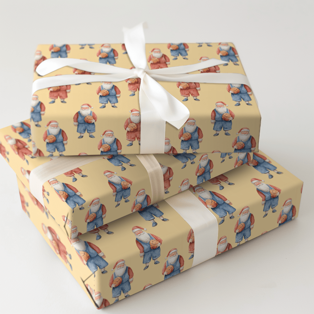 Snowy Shot Clock - Wrapping Paper - Aspen & Arlo