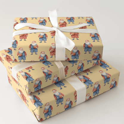 Snowy Shot Clock - Wrapping Paper - Aspen & Arlo