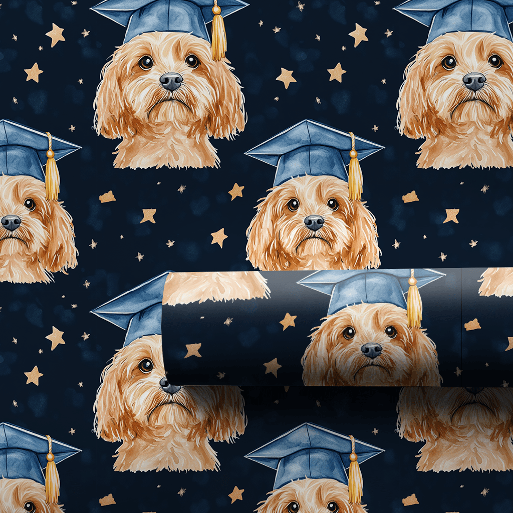 Cavapoo Graduate - Wrapping Paper - Aspen & Arlo