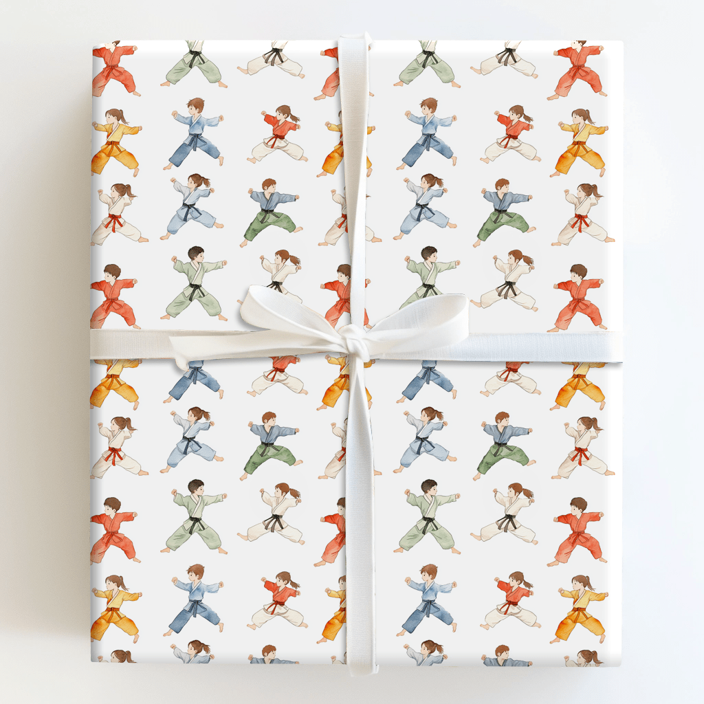 Karate Clash - Wrapping Paper - Aspen &amp; Arlo