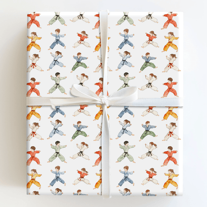 Karate Clash - Wrapping Paper - Aspen &amp; Arlo