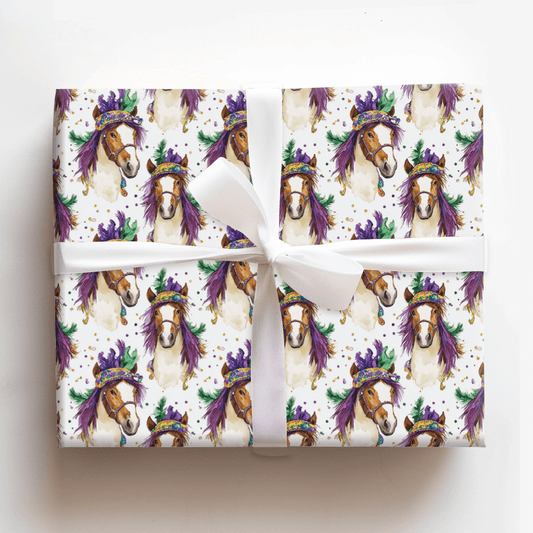 Mardi Gras Shetland - Wrapping Paper - Aspen & Arlo