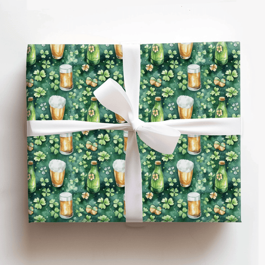 Luck of the Lager - Wrapping Paper - Aspen & Arlo