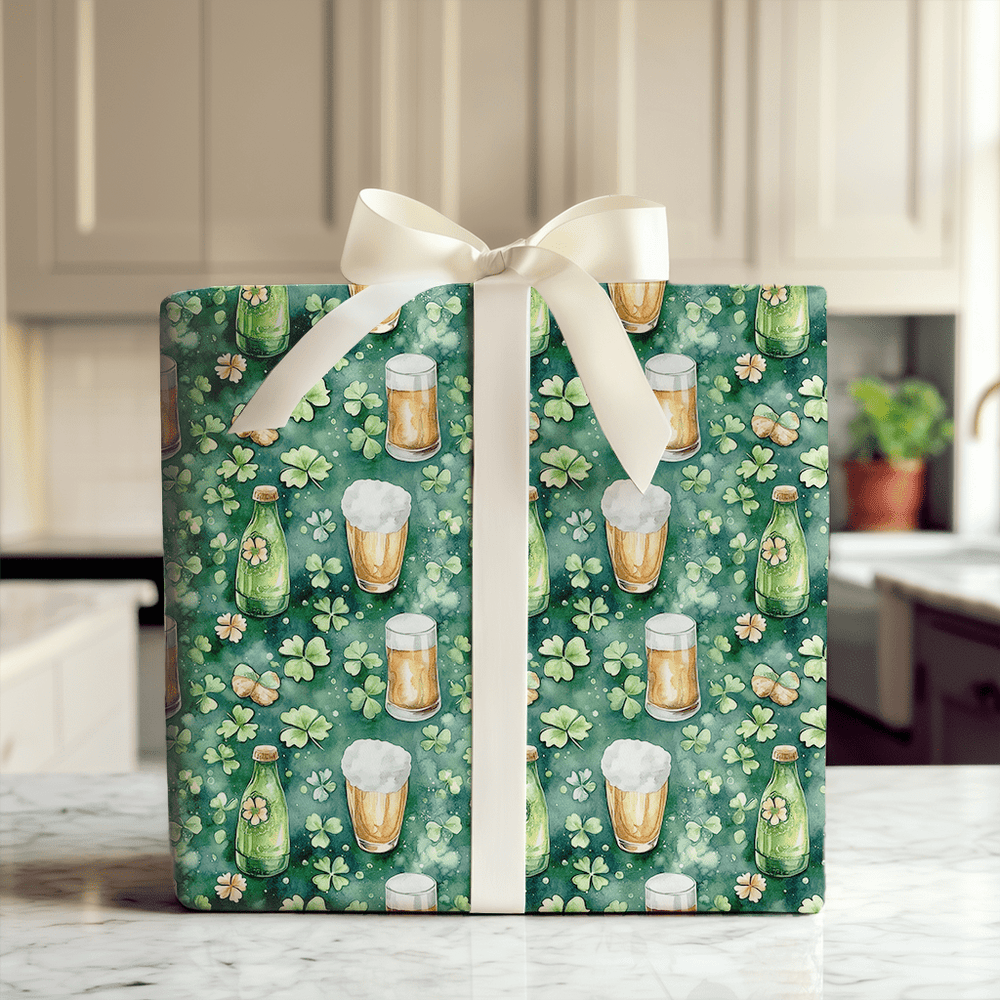 Luck of the Lager - Wrapping Paper - Aspen & Arlo
