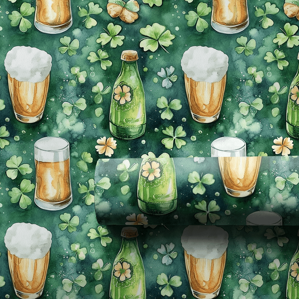 Luck of the Lager - Wrapping Paper - Aspen & Arlo