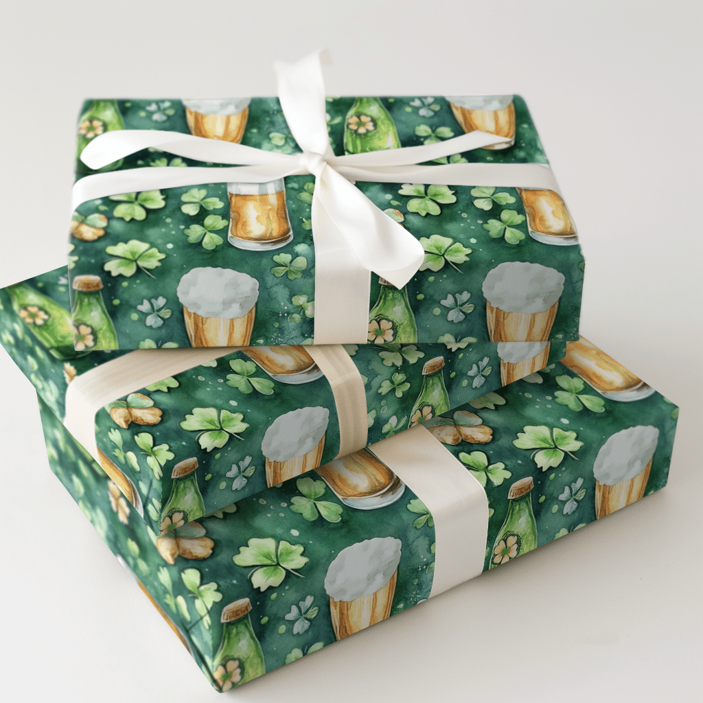 Luck of the Lager - Wrapping Paper - Aspen & Arlo