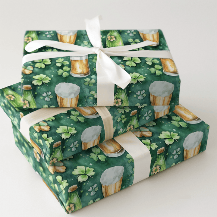 Luck of the Lager - Wrapping Paper - Aspen & Arlo
