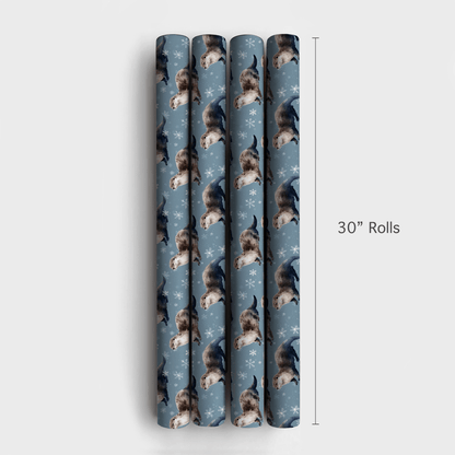 Stone Throw Snow - Wrapping Paper - Aspen & Arlo