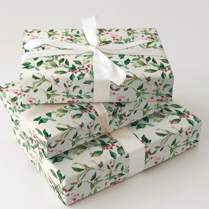Merry and Holly - Wrapping Paper - Aspen & Arlo