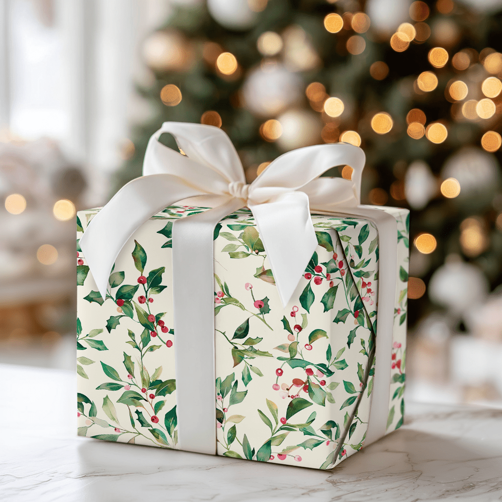Merry and Holly - Wrapping Paper - Aspen & Arlo