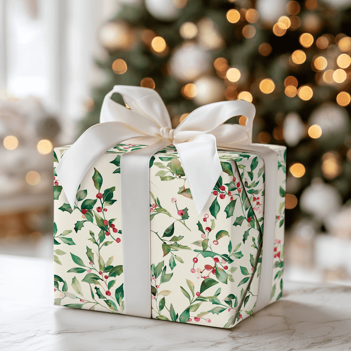 Merry and Holly - Wrapping Paper - Aspen & Arlo