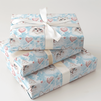 American Wirehair Valentine - Wrapping Paper - Aspen & Arlo