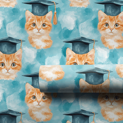 Tabby Graduate - Wrapping Paper - Aspen & Arlo