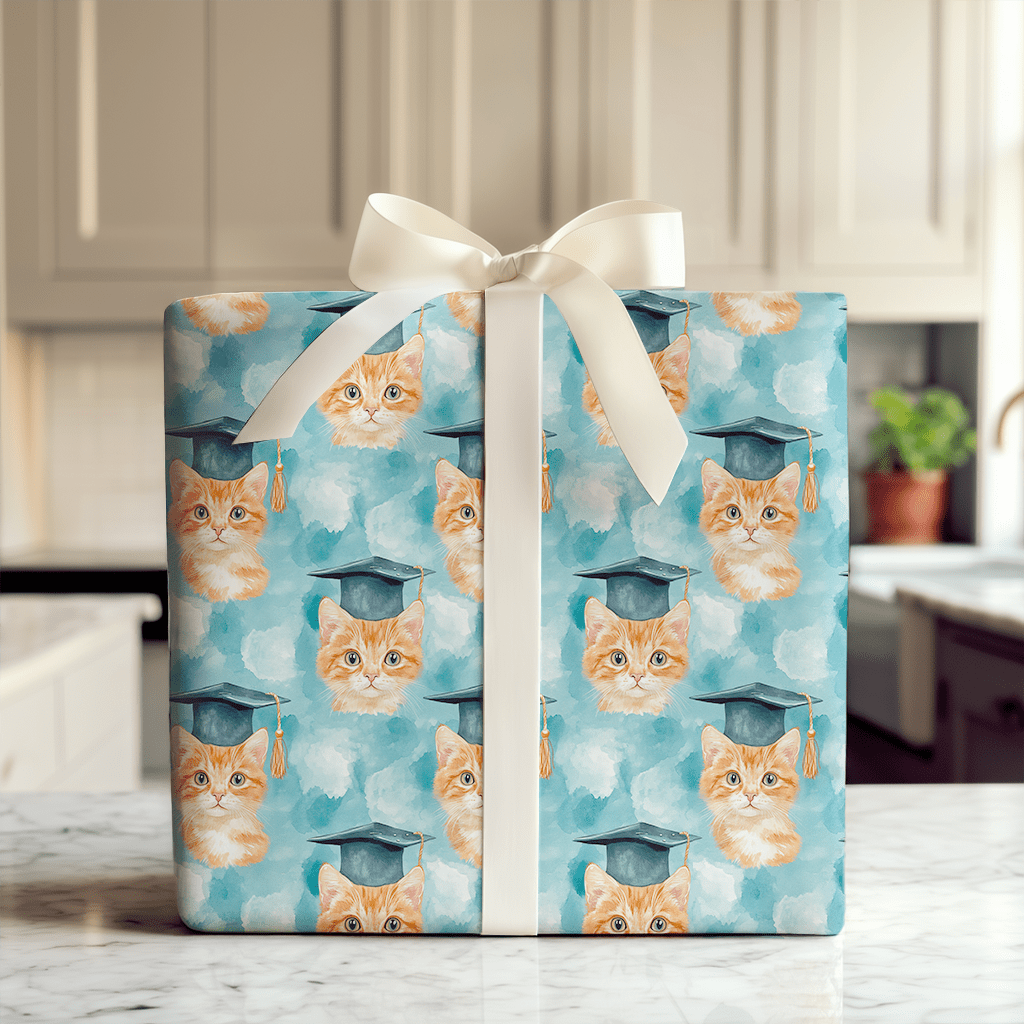 Tabby Graduate - Wrapping Paper - Aspen & Arlo
