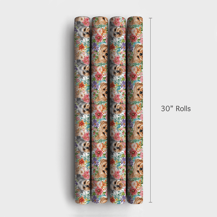 Garden with the Yorkie - Wrapping Paper - Aspen & Arlo