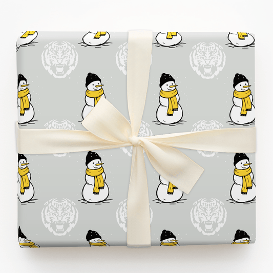 LSU Snowman - Wrapping Paper - Aspen & Arlo