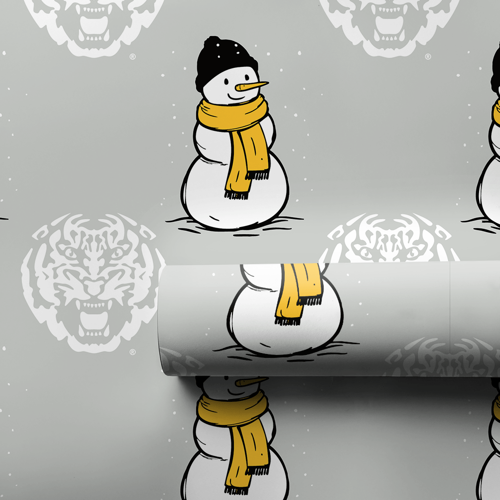 LSU Snowman - Wrapping Paper - Aspen & Arlo