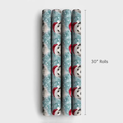 Sheepdog Sleigh Ride - Wrapping Paper - Aspen & Arlo