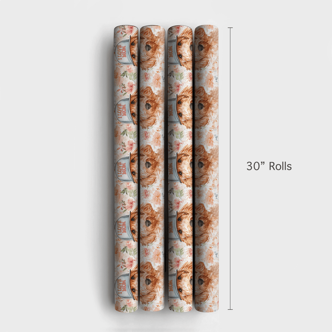 Mom's Favorite Goldendoodle - Wrapping Paper - Aspen & Arlo