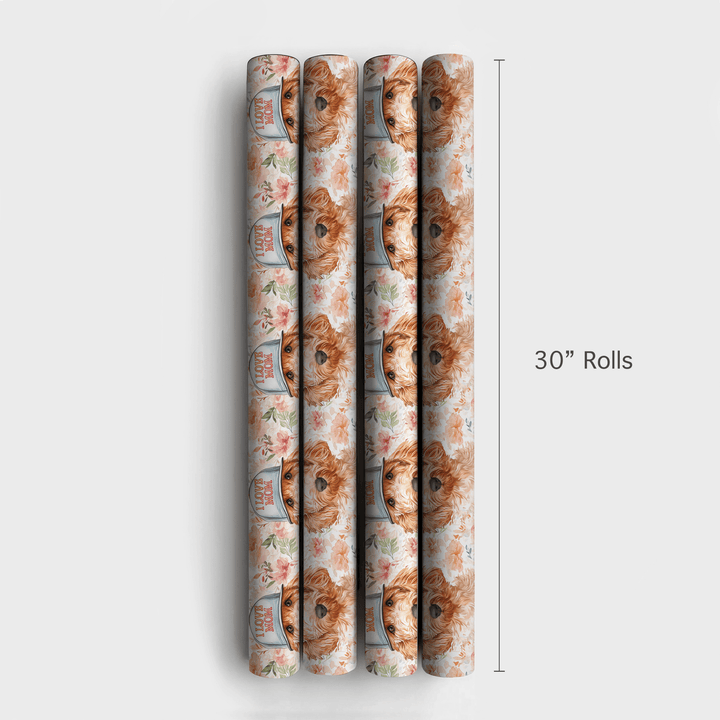 Mom's Favorite Goldendoodle - Wrapping Paper - Aspen & Arlo