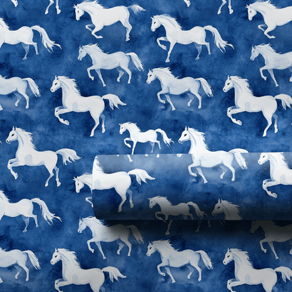 Blue Canter - Wrapping Paper - Aspen & Arlo