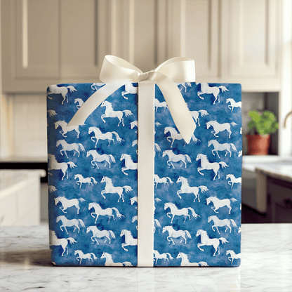 Blue Canter - Wrapping Paper - Aspen & Arlo