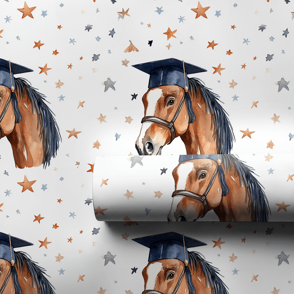 American Saddlebred Graduate - Wrapping Paper - Aspen & Arlo