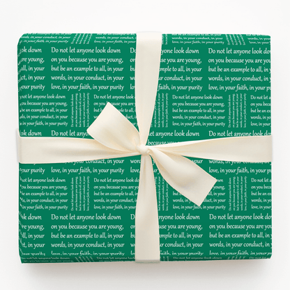 In Your Faith in Green - Wrapping Paper - Aspen & Arlo